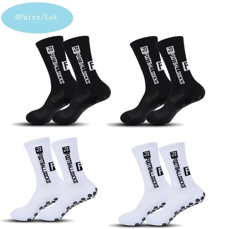 ⚽ CALCETINES DE FÚTBOL ANTIDESLIZANTES CON GRIP – PACK 4 PARES